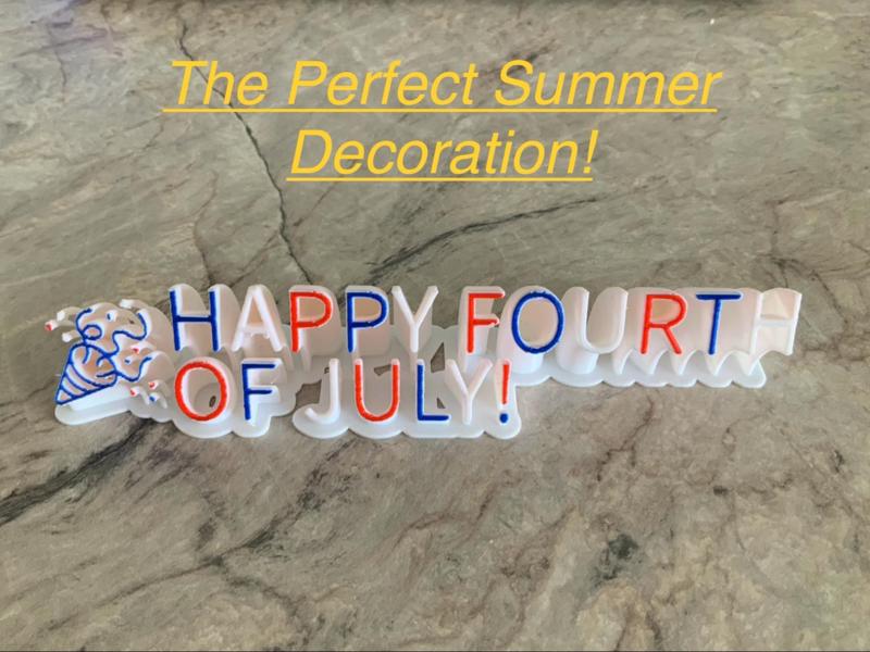 Fourth Of July Sign (Multicolor)