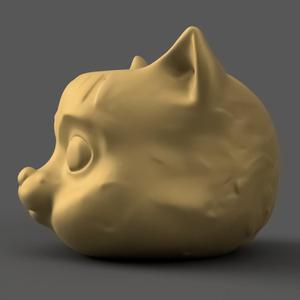 Cute Cat Pot STL Planter, Candy Dish without handle