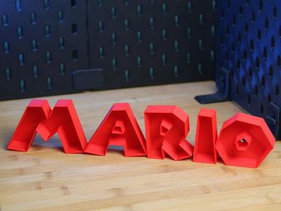 NAMELED - ALPHABET LED LAMP Mario Bros
