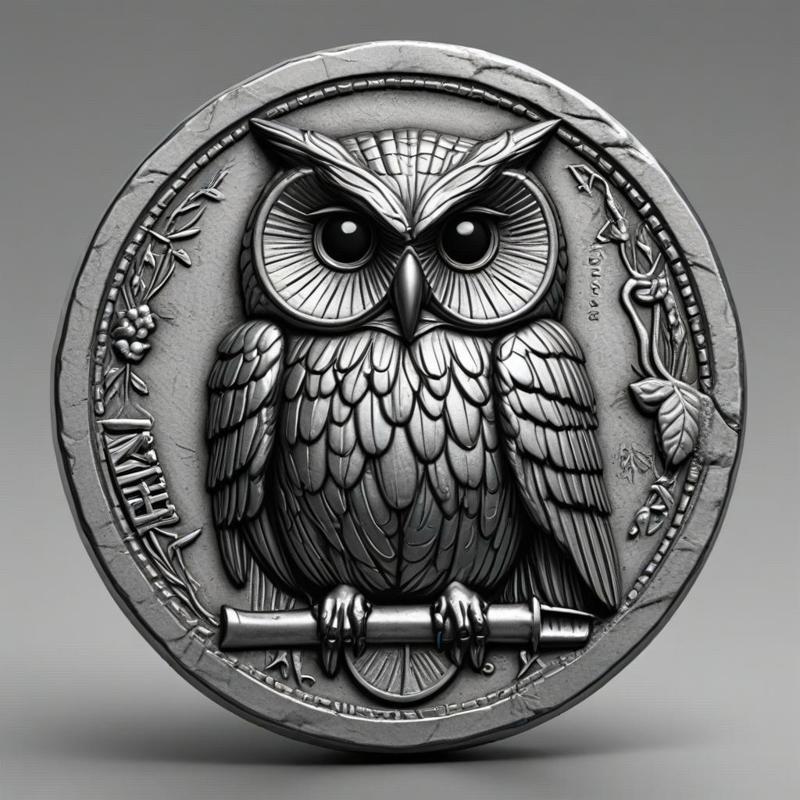 NIGHT OWL BULLION COIN TOKEN DOUBLE SIDED