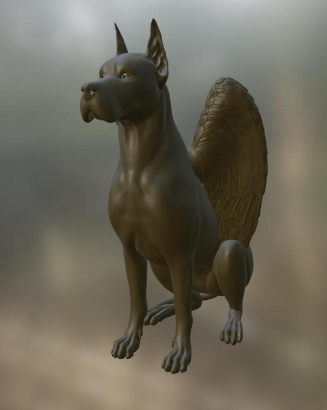 GREAT DANE GUARDIAN ANGEL WINGS