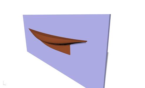 Decorative Half Sailboat Hull