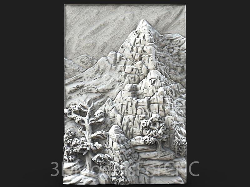 3D Model STL File for CNC Router Laser & 3D Printer Mountain Range