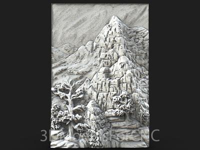 3D Model STL File for CNC Router Laser & 3D Printer Mountain Range