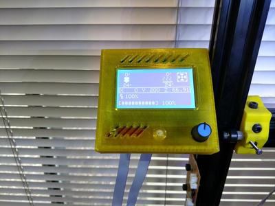 RepRapDiscount Full Graphic Smart Controller enclosure for aluminum extrusions.