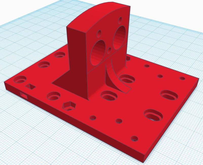 Anet A8 E3D "Cyclope" Clone (Bowden) Support