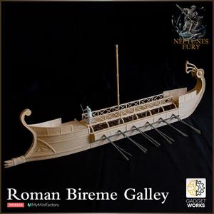 Roman Bireme Galley (with and without interior) - Neptunes Fury