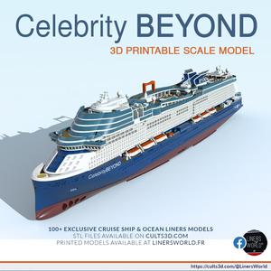 Celebrity BEYOND cruise ship print ready model