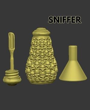 MINI SNIFFER CANISTER INHALER RESERVOIR - SKULL TOTEM