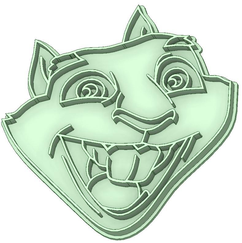 Hammy the squirrel cookie cutter