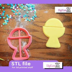 Chalice with Host Cookie Cutter STL for 3D printer | Celebrate Christian Faith