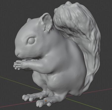 Cute Fat Baby Squirrel