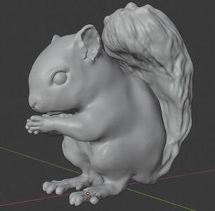 Cute Fat Baby Squirrel