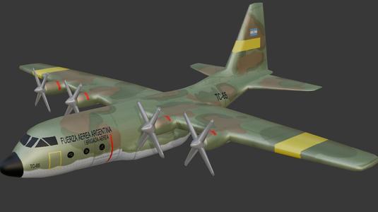Lockheed C-130 Hercules 3D Model