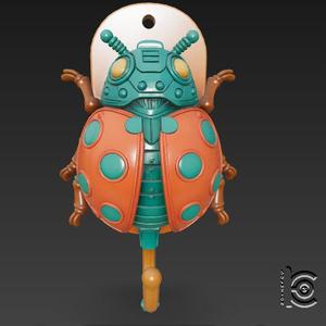 Mech-Ladybug - Cyber Beetle Wall Hook