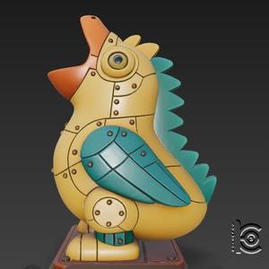 Clockwork Rooster - 3D model for printing