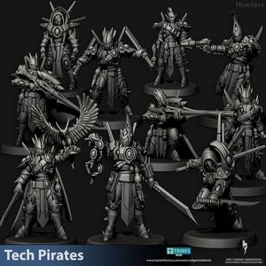 Hunters - Tech Pirates - 28mm