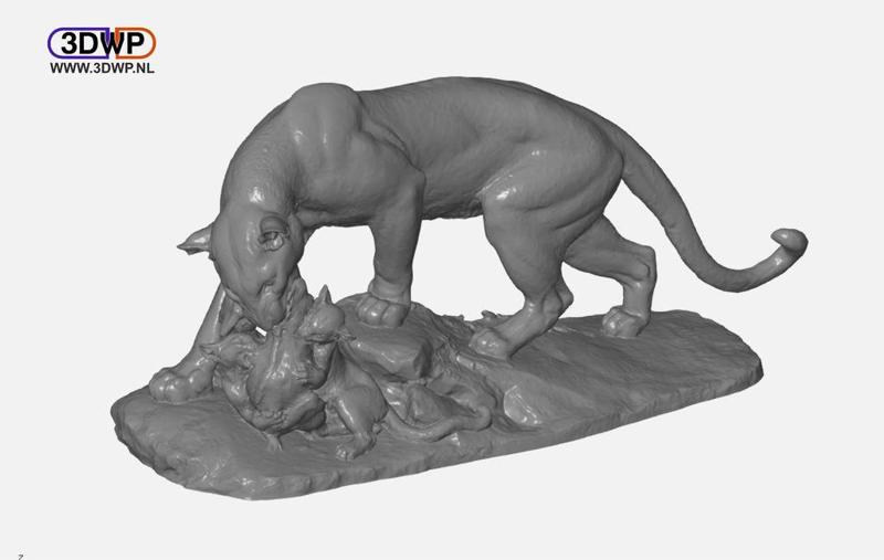 Panther Sculpture 3D Scan