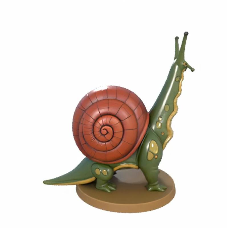 Snailasaurus - 3D Printable Dinosaur Snail Hybrid