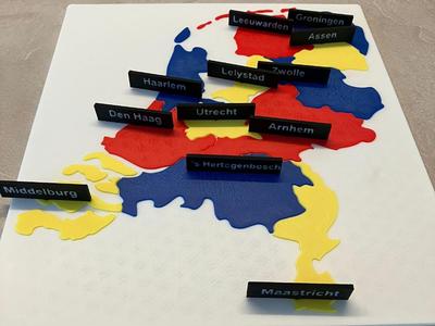 Map of the Netherlands – Learn Provinces&Capitals