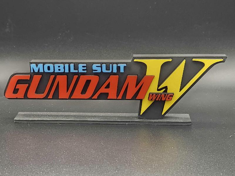 Mobile Suit Gundam Wing Logo Standee