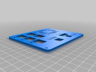 MPCNC Control Box back with 5x Keystone connectors