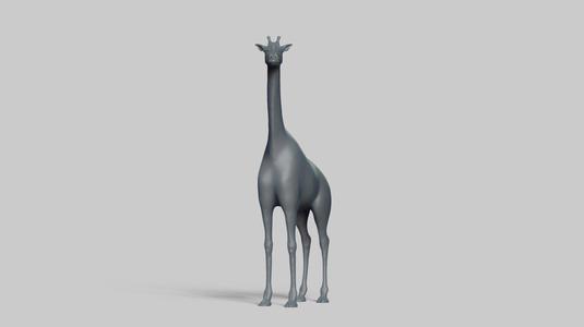 african giraffe pose 01