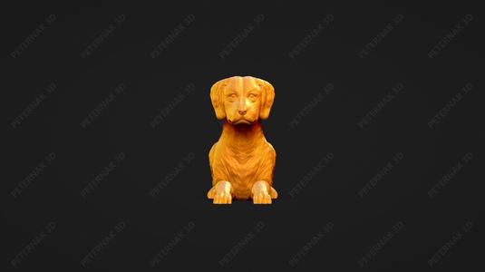 Brittany Dog 3D Print Model Pose 07