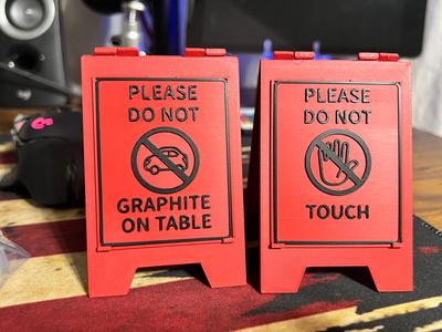 pinewood derby please dont touch / dont graphite