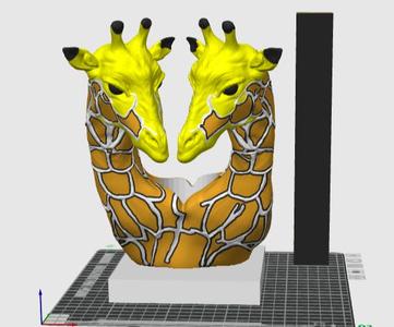 Giraffe Double Planter Flower Pot 