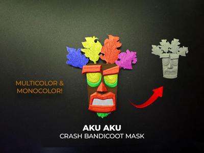 Aku Aku Mask – Stylized Crash Bandicoot Totem