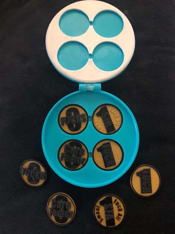 Land Mine Care Package case with coins that care..