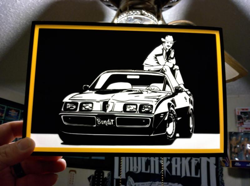 Smokey and the Bandit LED light box