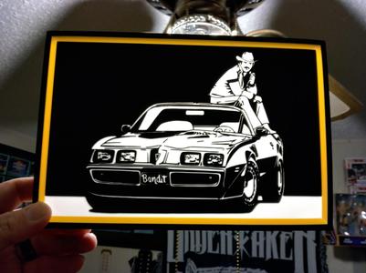 Smokey and the Bandit LED light box