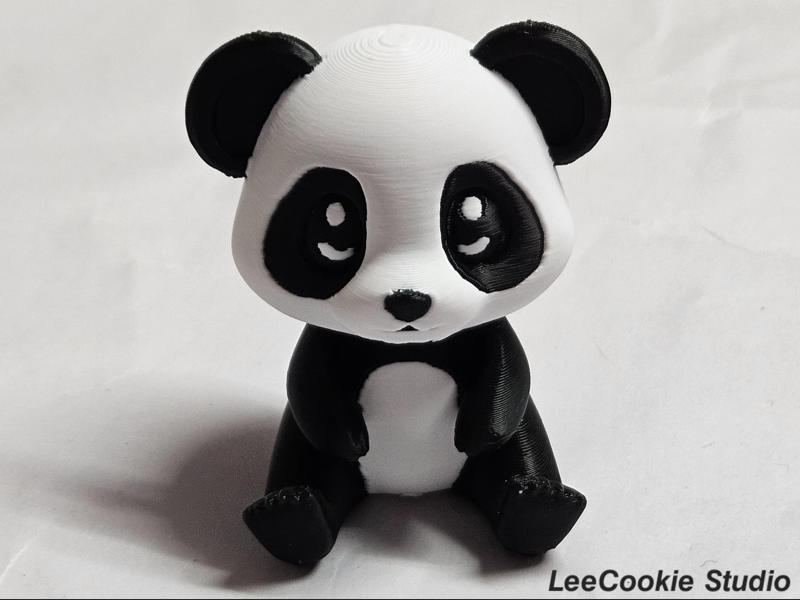 Big-Eyed Panda Figurine