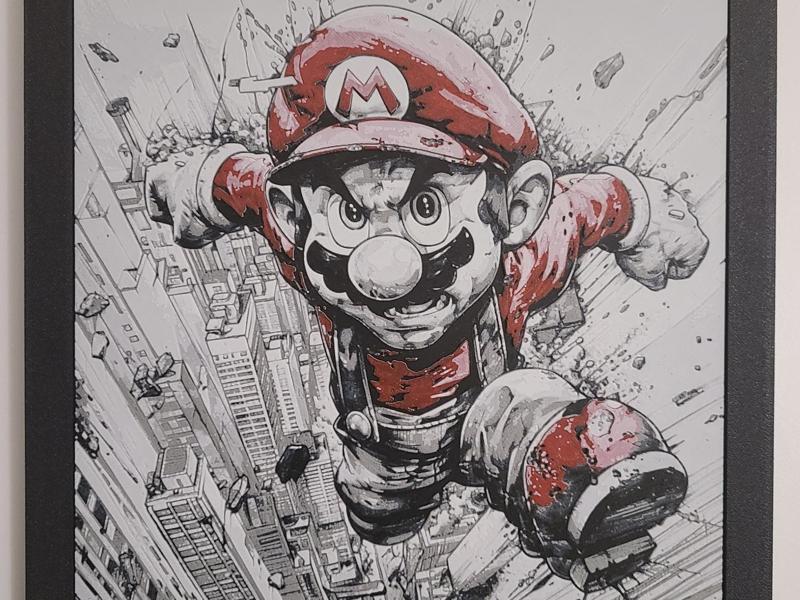 Super Mario - Hueforge - Filament Painting