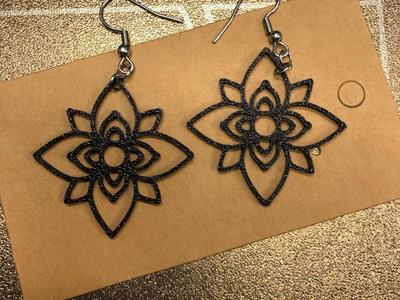 lotus flower earrings