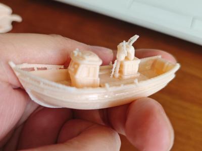 Boat model  Requires supports, slow removal recommended  Scalable  Print for children's toys, figurines, ornaments, and models