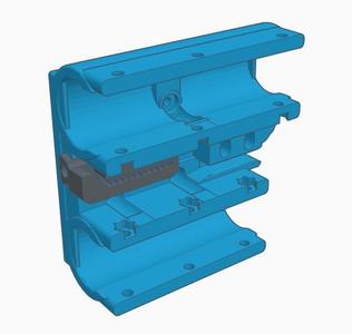 X-Carriage for Toranado Extruder and 10mm guide rods with tensioner