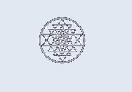 sri yantra coaster