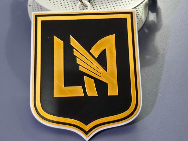 MLS LOS ANGELES FC  3D Logo v2 180MM series