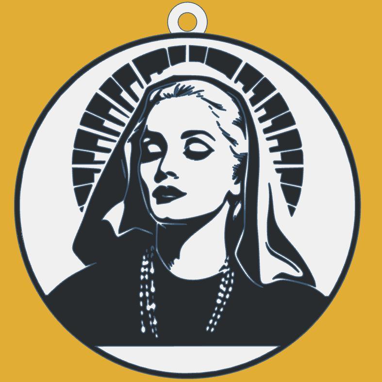Madonna keychain