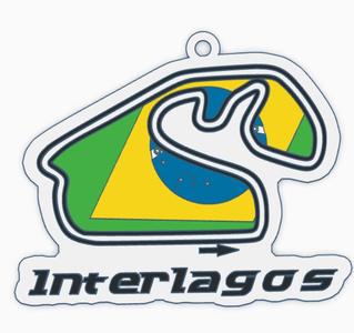 Interlagos circuit keychain