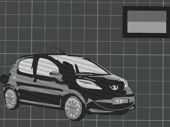 Peugeot 107 Keychain