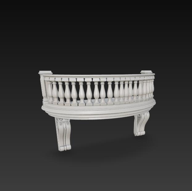 MODEL BUILDING ACCESSORIES CIRCULAR BALCONY MANSION
