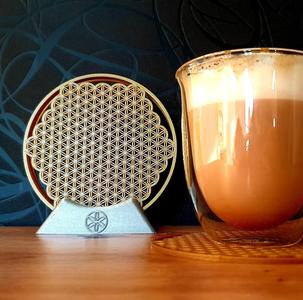 Seed of life drink coasters