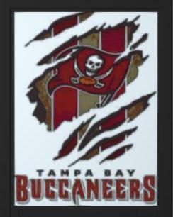 Tampa Bay Buccaneers Lithophane + Frame