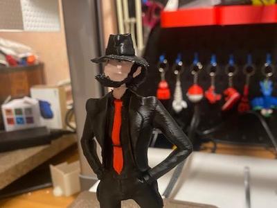3D Figure inspired by Jigen – Lupin's Friend