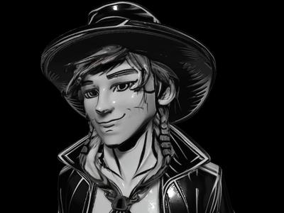 Cowboy Character Bust