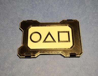 CARDHOLDER-WALLET (only back plate WITH LOGO Squid Game)
